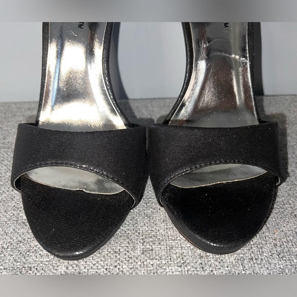 BONNIBEL BLACK RHINESTONE HEELS SIZE 7 - Picture 6 of 10